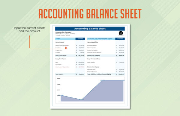 Accounting balance sheet template excel