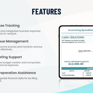 Accounting spreadsheet for small business