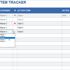 Action Item Tracker