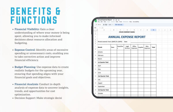 Annual Expense Report