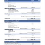 Balance Sheet Template